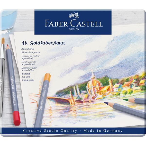 Akvarelové pastelky Goldfaber FABER CASTELL 48 ks