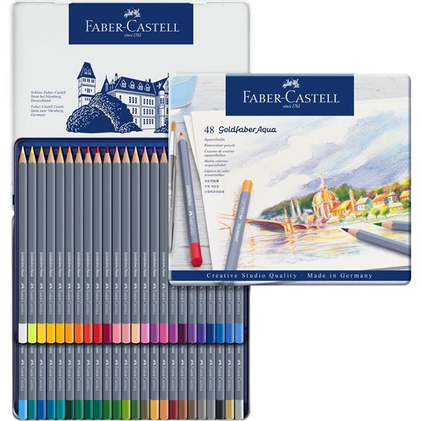 Akvarelové pastelky Goldfaber FABER CASTELL 48 ks – Obrázok 2