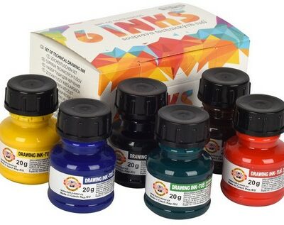 Sada technických tušov KOH-I-NOOR 6 x 20 g