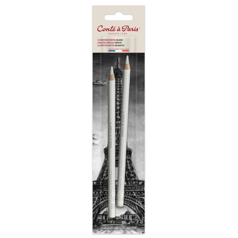 Suchý pastel v ceruzke Conté à Paris 2 ks - Biela