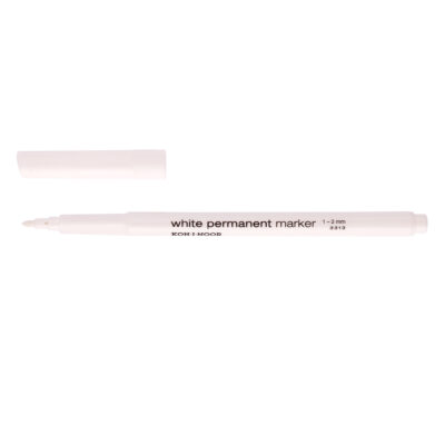 Permanentný popisovač 1-2 mm KOH-I-NOOR - Biely 3313