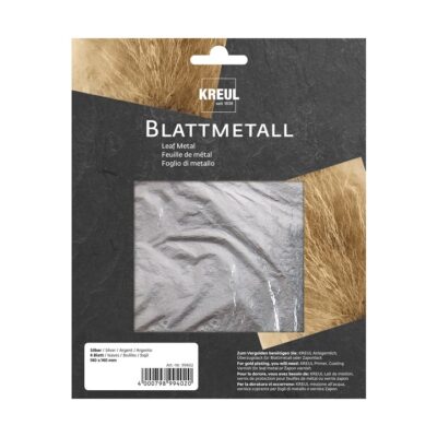 Metalická dekoračná fólia KREUL – Strieborná (6 ks)