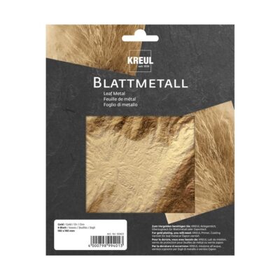 Metalická dekoračná fólia KREUL – Zlatá (6 ks)