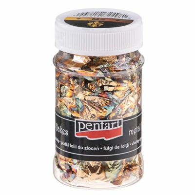 Metalické vločky M1-M12 Pentart 100 ml, rôzne druhy